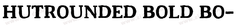 HutRounded Bold Bo字体转换